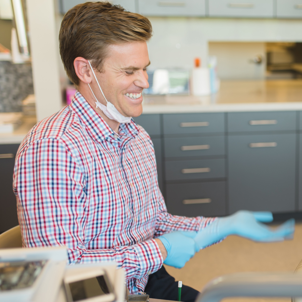 Dr Heaps With Smiling Teen Patient